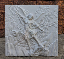 Load image into Gallery viewer, Historical religious Mythological St. Michael the Archangel wall angel 17" sculpture plaque Sculpture www.Neo-mfg.com