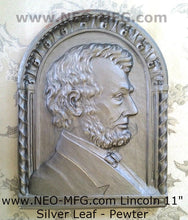 Load image into Gallery viewer, History Abe Abraham Lincoln Cameo silhouette Sculpture Plaque 11" Neo-Mfg