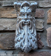 Load image into Gallery viewer, Roman Greek Zeus greenman wall Shelf corbel Grotesque goblin sculpture www.NEO-MFG.com 8 3/8" Mythical Bracket