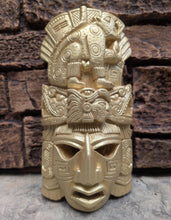 Load image into Gallery viewer, History Aztec Maya Jaguar Thunderbird glyph Artifact mask Sculpture Statue www.Neo-Mfg.com 8.5"