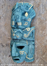 Load image into Gallery viewer, History Aztec Maya Jaguar Thunderbird glyph Artifact mask Sculpture Statue www.Neo-Mfg.com 8.5"