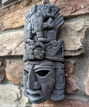 Load image into Gallery viewer, History Aztec Maya Jaguar Thunderbird glyph Artifact mask Sculpture Statue www.Neo-Mfg.com 8.5"