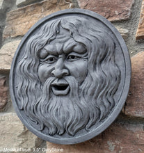 Load image into Gallery viewer, Roman Greek Mouth of truth Bocca della Verita Sculptural Wall frieze plaque relief www.Neo-Mfg.com 9.5"