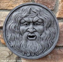 Load image into Gallery viewer, Roman Greek Mouth of truth Bocca della Verita Sculptural Wall frieze plaque relief www.Neo-Mfg.com 9.5"