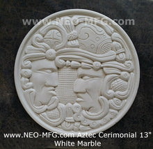 Load image into Gallery viewer, History MAYAN AZTEC CEREMONIAL Sculptural wall relief plaque 17" Neo-Mfg
