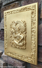 Load image into Gallery viewer, History Aztec Maya Kukulkan framed stone Sculpture Statue 12" Tall www.Neo-Mfg.com