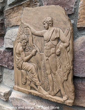 Load image into Gallery viewer, Roman Greek Daedalus and Icarus Stone Carving Sculpture Wall relief 12" www.Neo-Mfg.com museum reproduction