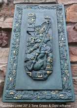 Load image into Gallery viewer, Aztec Mayan Yaxchilán Lintel Sculpture 20" www.Neo-Mfg.com Plaque relief carving