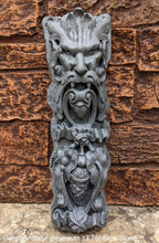 Load image into Gallery viewer, Gargoyle Satyr greenman wall sculpture plaque www.NEO-MFG.com 13.75" bacchus style