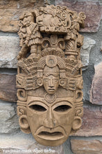 Load image into Gallery viewer, Aztec Mayan Yaxchilán mask wall plaque relief Sculpture www.Neo-Mfg.com carving