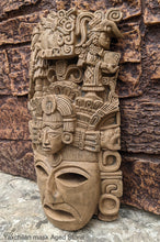 Load image into Gallery viewer, Aztec Mayan Yaxchilán mask wall plaque relief Sculpture www.Neo-Mfg.com carving