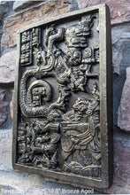 Load image into Gallery viewer, Aztec Mayan Yaxchilán Lintel 25 Sculpture 10.5" www.Neo-Mfg.com Plaque relief carving