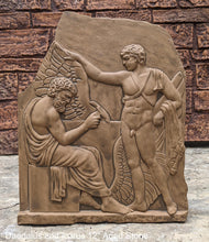 Load image into Gallery viewer, Roman Greek Daedalus and Icarus Stone Carving Sculpture Wall relief 12" www.Neo-Mfg.com museum reproduction