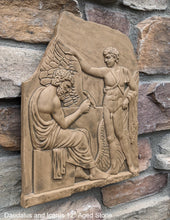 Load image into Gallery viewer, Roman Greek Daedalus and Icarus Stone Carving Sculpture Wall relief 12" www.Neo-Mfg.com museum reproduction