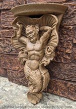 Load image into Gallery viewer, Griffin Gargoyle wall Shelf Rare Handmade Huge Mermaid Bracket Wall Sculpture Sconce www.NEO-MFG.com 16"