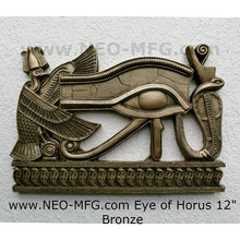 Load image into Gallery viewer, History Egyptian Pharaoh Eye of Horus Sculptural wall relief Neo-Mfg 12" h12