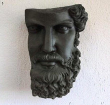 Load image into Gallery viewer, Roman Greek emperor Lucius Verus Fragment 3D Portrait Face Wall Plaque Sculpture 17" www.Neo-Mfg.com Museum reproduction Marcus Aurelius