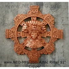 Load image into Gallery viewer, History Aztec Maya Artifact Carved Rimel Sun Stone Sculpture Statue 11" Tall Neo-Mfg L1