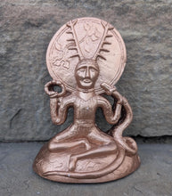 Load image into Gallery viewer, Wiccan Celtic Horned God Herne Cernunnos Wall Plaque Sculpture Pagan 6.25" www.Neo-Mfg.com mythical