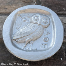 Load image into Gallery viewer, Roman Greek Athena Owl 6" Sculpture statue wall plaque