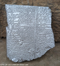 Load image into Gallery viewer, History EPIC OF GILGAMESH Pre-Biblical Deluge flood Story museum replica cuneiform tablet Sculpture 6" www.Neo-Mfg.com home decor