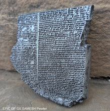 Load image into Gallery viewer, History EPIC OF GILGAMESH Pre-Biblical Deluge flood Story museum replica cuneiform tablet Sculpture 6" www.Neo-Mfg.com home decor