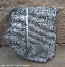 Load image into Gallery viewer, History EPIC OF GILGAMESH Pre-Biblical Deluge flood Story museum replica cuneiform tablet Sculpture 6" www.Neo-Mfg.com home decor
