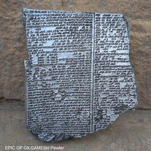 Load image into Gallery viewer, History EPIC OF GILGAMESH Pre-Biblical Deluge flood Story museum replica cuneiform tablet Sculpture 6" www.Neo-Mfg.com home decor