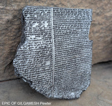 Load image into Gallery viewer, History EPIC OF GILGAMESH Pre-Biblical Deluge flood Story museum replica cuneiform tablet Sculpture 6" www.Neo-Mfg.com home decor