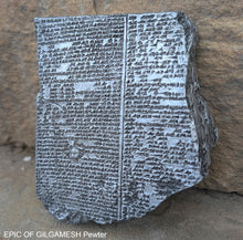 Load image into Gallery viewer, History EPIC OF GILGAMESH Pre-Biblical Deluge flood Story museum replica cuneiform tablet Sculpture 6" www.Neo-Mfg.com home decor