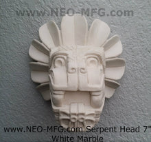 Load image into Gallery viewer, History Feathered Serpent Head of Quetzalcoaltl Aztec Maya Artifact Carved Sculpture Statue 7" www.Neo-Mfg.com
