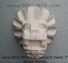 Load image into Gallery viewer, History Feathered Serpent Head of Quetzalcoaltl Aztec Maya Artifact Carved Sculpture Statue 7" www.Neo-Mfg.com