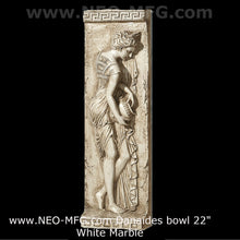 Load image into Gallery viewer, Roman Greek 3pc set Carved nymph Fountain Innocents Danaides Argos Figure Sculptural Wall frieze plaque Fragment relief www.Neo-Mfg.com 22"