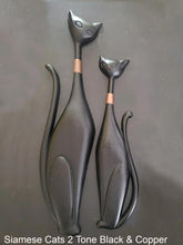 Load image into Gallery viewer, Siamese Cat Wall Plaque - 2pc www.Neo-Mfg.com decor 14" & 19" Mid modern Sexton style