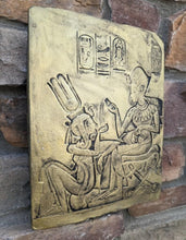 Load image into Gallery viewer, Egyptian King Tutankhamun Tut Golden Shrine Plaque Sculpture 11" www.Neo-Mfg.com museum reproduction