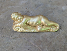 Load image into Gallery viewer, Laying Resting baby child Sculpture Statue Museum Reproduction 5 5/8"