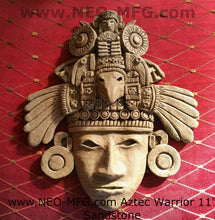 Load image into Gallery viewer, History Aztec Maya Artifact Warrior mask Sculpture Statue 11" Tall www.Neo-Mfg.com