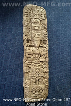 Load image into Gallery viewer, History Aztec Maya Artifact Carved Otum Quirigua Stela Sun Stone Sculpture Statue 15" Tall www.Neo-Mfg.com