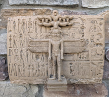 Load image into Gallery viewer, Egyptian Bes Panthée stèle cintrée Sculpture reproduction art www.Neo-Mfg.com Museum Reproduction