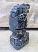 Load image into Gallery viewer, Aztec Maya Mesoamerica Totem Serpent Man Artifact Stelae Sculpture Statue Neo-Mfg home decor