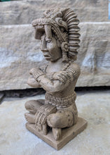 Load image into Gallery viewer, Aztec Maya Mesoamerica Totem sun & moon Man Artifact Stelae Sculpture Statue Neo-Mfg home decor