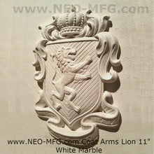 Load image into Gallery viewer, Decor Coat of Arms Lion wall plaque sign 11" www.Neo-Mfg.com Rampant fighting j28
