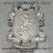 Load image into Gallery viewer, Decor Coat of Arms Lion wall plaque sign 11" www.Neo-Mfg.com Rampant fighting j28