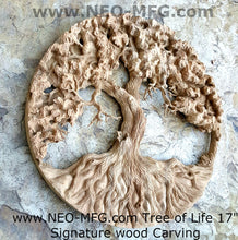 Load image into Gallery viewer, Nature Tree of Life Carve wall Art Sculpture Frieze Plaque Home decor 17&quot; www.neo-mfg.com
