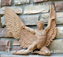 Load image into Gallery viewer, Angel ICARUS Greek Roman Sculptural wall relief carving plaque Statue www.Neo-Mfg.com 17"