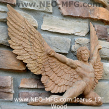 Load image into Gallery viewer, Angel ICARUS Greek Roman Sculptural wall relief carving plaque Statue www.Neo-Mfg.com 17"