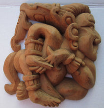 Load image into Gallery viewer, History Aztec Maya Mesoamerica Kneeling plaque wall Sculpture Statue www.Neo-Mfg.com 8"