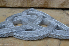Load image into Gallery viewer, Celtic decor Trinity Knot life triquetra Wall Plaque sculpture Irish www.Neo-Mfg.com 12"
