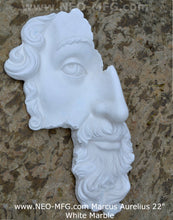 Load image into Gallery viewer, Marcus Aurelius Antoninus Augustus 3D Portrait Face Wall Plaque Sculpture Fragment 22" Museum Quality www.Neo-Mfg.com