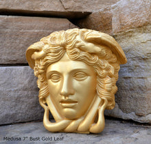 Load image into Gallery viewer, History Medusa Versace Rondanini Bust design Artifact Carved Sculpture Statue 12" on pedestal www.Neo-Mfg.com